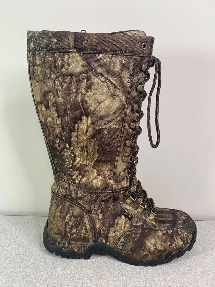 Guide Gear Realtree APX Camo Nylon Waterproof Side-zip Snake Boots Mens 10.5 M - Image 1 of 4