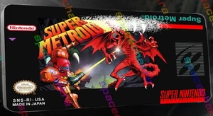 SNES Label: Super Metroid: Hochwertige Hochglanz Vinyl Sticker - Bild 1 von 1
