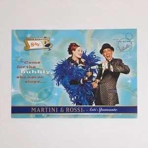 Martini & Rossi Asti Spumante Dini & Babette Tower Records Post Card by GoCard - Picture 1 of 2