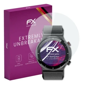 atFoliX Glass Protector for Koenigsthal B1 1.3 Inch 2022 Rund 9H Hybrid-Glass - Zdjęcie 1 z 8