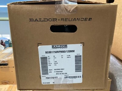 New Baldor electric motor three phase, 1.5hp, 1750rpm, part # 35E3560L155G1 - Image 1 of 4