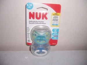 Nuk  6-18 months  blue  pacifier new in package - Afbeelding 1 van 1