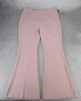 Pantalones de vestir Tahari para mujer 16 flores rosa crepé acampanado NUEVO Foto 1 de 4