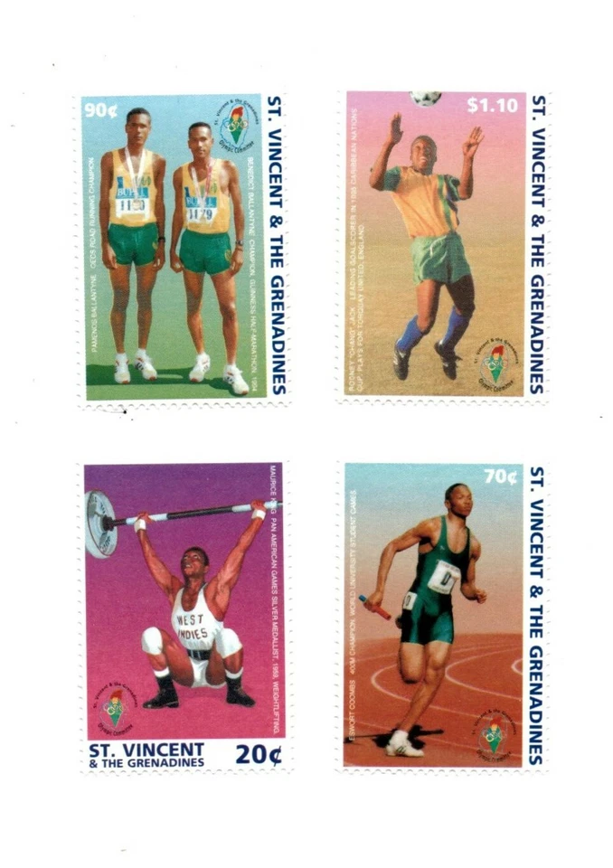 St. Vincent 1996 - Atlanta Olympic Sports - Set of 4 Stamps Scott #2310-17 - MNH - Image 1 of 1
