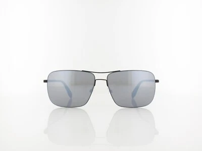 Adidas OR003 02C Negro Espejado Metal Aviadores Hombres Gafas de sol Marco 58-14-145 LP Foto 1 de 2