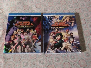 DVD My Hero Academia Two Heroes & Heroes Rising Blu Ray - Picture 1 of 2