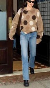 Kendall Jenner Khaite Jeans Cintura Media Alta Vaqueros Rectos 27 - Imagen 1 de 5