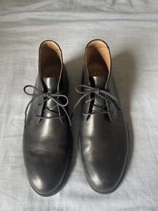 Clarks Mens Black Leather Ankle Boots Size 13M Lace Up Shoe - Picture 1 of 9
