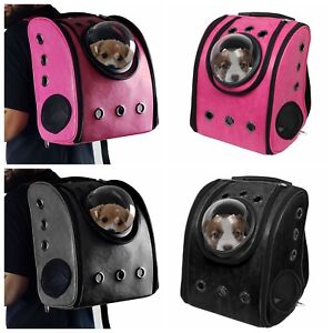 Pet Transparent Bubble Backpack Portable Traveler Handbag Bag Puppy Dog Cat