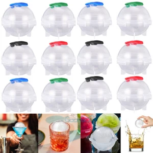 4-16Pcs Slow-Melting Large Ice Cube Mold Maker For Whisky Cocktails Beverage - Picture 1 of 15