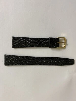  An authentic  CITIZEN JAPAN 18mm Vintage Leather band  strap black RARE - Image 1 of 3
