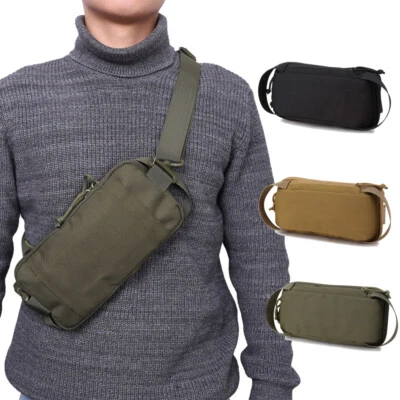 Tactical Concealed Gun Pouch Handgun Pistol Holster EDC Waist Bag Shoulder Bag - Image 1 of 4