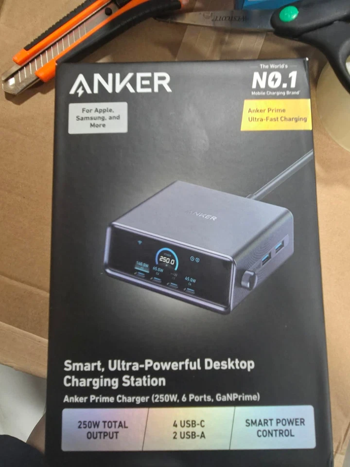 Anker Prime Charger (250W, 6 Ports, GaNPrime) - image 1 of 2