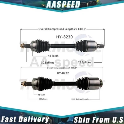 Conjunto de eixo dianteiro CV Joint CV para Hyundai Azera 2016 2015 2014 2013 2012 - Imagem 1 de 3