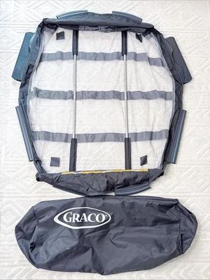 Graco Pack N Play Playpen Clip On Mesh Bassinet Insert & Poles CURVED - Image 1 of 4