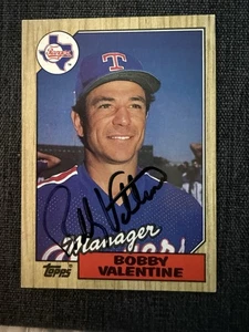 1987 TOPPS SIGNED Autographed # 118 Bobby Valentine - Picture 1 of 1