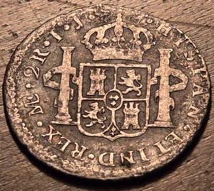 Mexico 1802 2 Reales - 220+ Year-Old *SILVER* Priceless Piece of Mexica History! - Picture 1 of 2