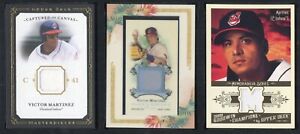 Victor Martinez Patch QTY (3) Upper Deck Masterpieces + Goodwin Champions + More