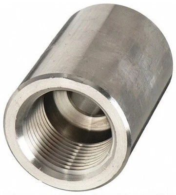 (Ships Fast) 1/2" x 1/4" NPT Reducing Coupling | Forged 304 Stainless Steel 3000 - Image 1 of 4
