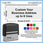1" X 2-3/4"  Extra Large Custom Your Business Stamp Text up to 6 Lines