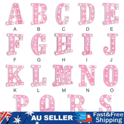 Large LED Light Up Alphabet Letters Number Lights Standing Hanging Wedding Party - image 1 of 4