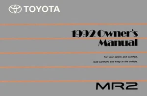 Toyota Mr2 1992 Maintenance/Owners Manual Book - Foto 1 di 1