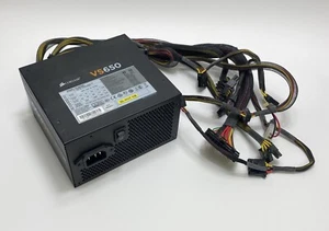 Corsair VS650 / 75-001837 / CP-9020051 650W Big Fan Power Supply Unit (PSU) - Photo 1/4