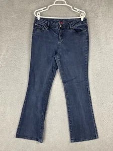 Apt 9 Womens Mid Rise Bootcut Stretch Blue Jeans Size 12 34x29.5 - Picture 1 of 9