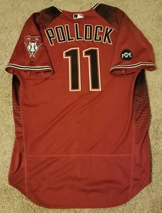 A.J. Pollock 2016 Arizona Diamondbacks Team Issued Jersey MLB Authenticated - Picture 1 of 11
