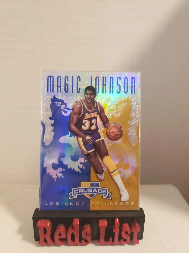 2012-13 Panini Crusade Crusade Blue Magic Johnson #104 HOF Lakers  - Image 1 of 4