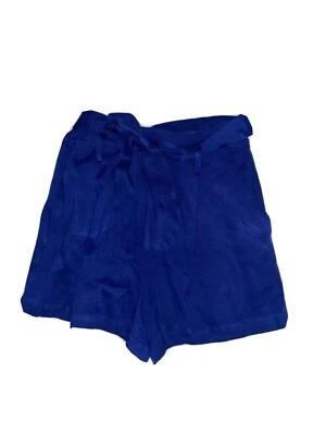 Pantalones cortos de vestir para mujer Forever 21 azul real rayón ¡con cinturón! ¡Muy bonito! Talla XS Foto 1 de 4