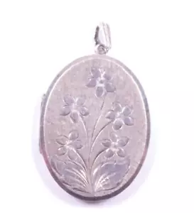Medallón Vintage Georg Jensen Londres 1972 Plata de Ley 925 Diseño Flor - Imagen 1 de 9