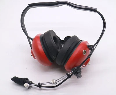 General Aviation Pilot Youth Headset Aircraft GA connector 3.5MM MP3 Input RED - Image 1 of 4