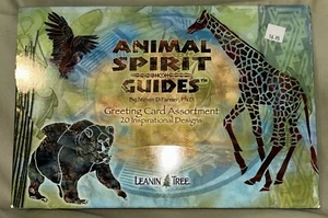 Animal Spirit Guides Inspirador Diseño Set 20 LEANIN TREE Marco It 5.4x7.2 - Imagen 1 de 4
