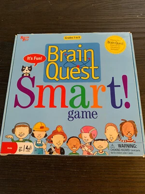 Brain Quest ¡INTELIGENTE! Juego - GRADOS 1-6 Juego de Cartas Educativo NIÑOS Juegos Universitarios Foto 1 de 3