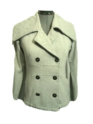 Moletom ELEMENT malha Peacoat Jr. M cinza urze sexy peito duplo jaqueta - Imagem 1 de 4