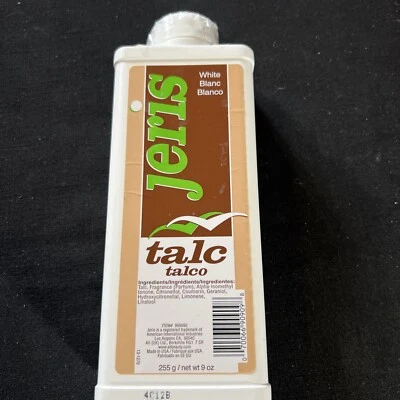 Clubman Jeris Talc Talco White Powder Green Label 9oz/255g  Discontinued USA VTG - Image 1 of 4