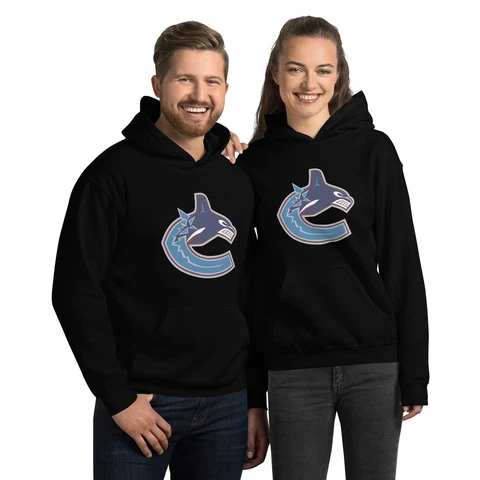 Vancouver Canucks Black Pullover Hoodie | Sizes to 5XL Cover