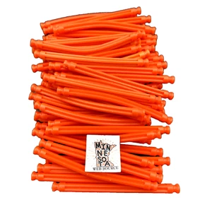 50 Knex Burnt Orange Flexible Rods 3-7/16" - 86mm Rare Standard Flexi K'nex - Picture 1 of 2