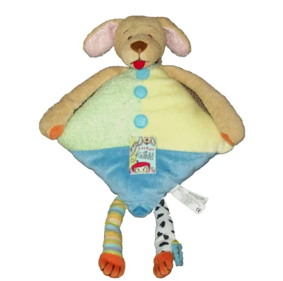 Kushies Kritters Tan Squeaky PUPPY Dog Long Arms/Legs Multicolor 15in Plush - Image 1 of 4