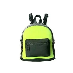 Steve Madden Tanya Convertible Mini Backpack Yellow Leopard Python Print $78 - Picture 1 of 10