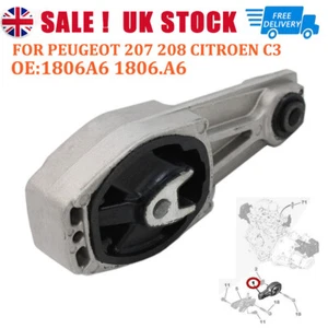 Rear Lower Engine Gearboxes Transmission Mount Fit Citroen C3 C4 Peugeot 207 208 - Picture 1 of 9
