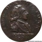 W3412 Rare United Kingdom Middlesex 1/2 Penny Prince Frederick Duke Of York 1795