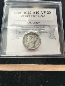 1942 USA, Mercury Head Dime - Picture 1 of 8