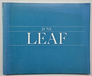 JUNE LEAF RETROSPECTIVE EXHIBITION Catalog Paintings MCA Chicago 1978 - Picture 1 of 3