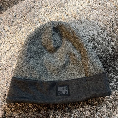 Under Armour UA Men’s Winter Hat Fleece Gray One Size Nice! - Image 1 of 3
