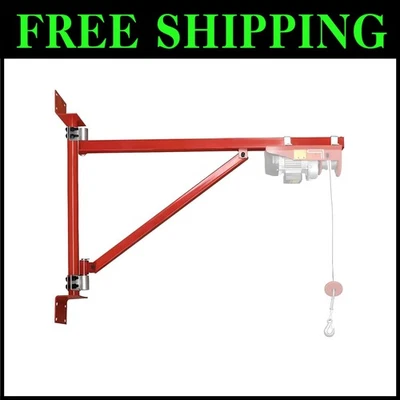 Сверхпрочный настенный кран-джиб грузоподъемностью 660 фунтов и поворотом на 180 градусов - Изображение 1 из 4