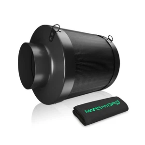 6 Inch Carbon Filter, Inline Air Filter Odor Control with Australian Virgin C... - Foto 1 di 7