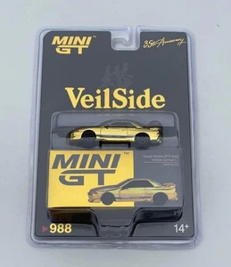 MINI GT 1/64 VeilSide Nissan Skyline GT-R R32 Combat C-I Gold Chrome 35th Anniv - Picture 1 of 3