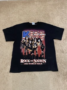 Vintage 2004 Kiss Rock The Nation Band Tour T-Shirt Size XL 00s - Bild 1 von 6